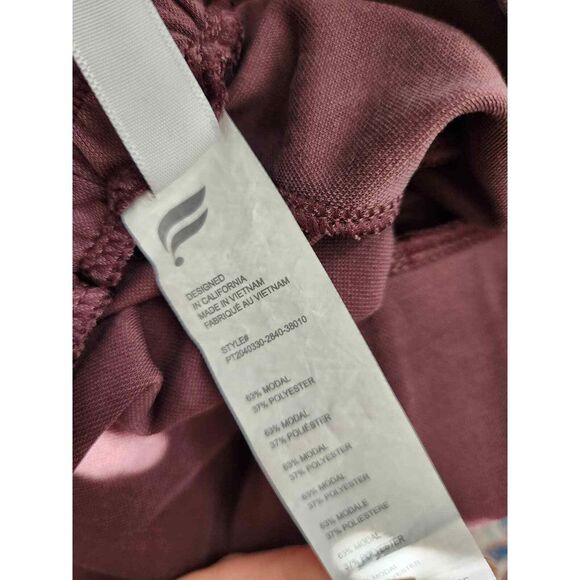 Fabletics Pants Chris Washed Tricot Trousers Flare Leg Bow Belt Size XXS - Picture 4 of 7